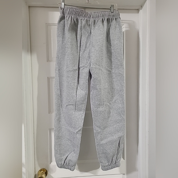 EFan Women's Baggy High-Waisted Sweatpants with Pockets Grey Size Medium - Picture 3 of 5